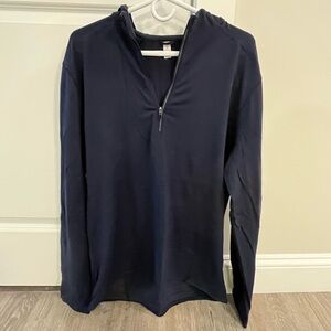 lululemon athletica Men's Dark Blue Zip-Up Sweater